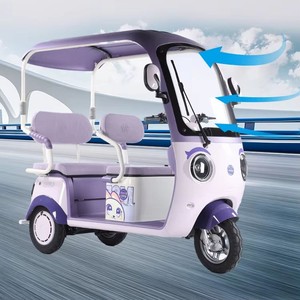 Pedicab Tricycle Scooter 60V Lead-Acid Battery 3 Speed 3 <b>Wheels</b> Carbon Steel Passenger Outdoor Use Brushless - Product Image 5
