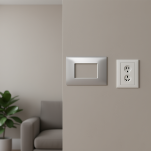 3 Way Silver <b>Plate</b> Compatible With Vimar Arke <b>Switches</b> - Product Image 3