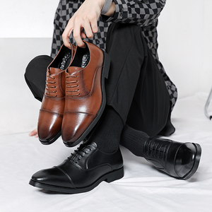 Eleganti Scarpe Britanniche in PU per Uomo, Ideali per Feste di <span class=keywords><strong>Laurea</strong></span>, con Lacci, per l'Autunno - Product Image 6
