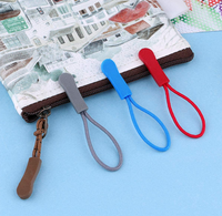 Passe-fermeture à glissière en caoutchouc décoratif, 10 pièces, cordon en Nylon, extractible pour Extension de fermeture éclair