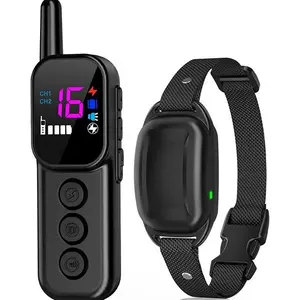 Offre Spéciale dresseur de chien à distance dispositif de formation pour animaux de compagnie écran couleur petit chien collier d'aboiement collier de choc électrique - Product Image 6