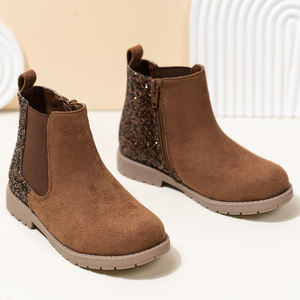 Nouvelles <span class=keywords><strong>Bottes</strong></span> Courtes en PU Style Britannique pour <span class=keywords><strong>Filles</strong></span> Automne-Hiver 2025 avec Talon Brillant - Product Image 5