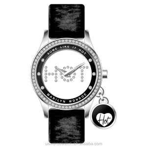 Fournisseur chinois, prix avantageux, montre pour fille rose personnalisée avec logo, quartz avec pierres, boîtier en acier inoxydable 316L, mouvement japonais ou <span class=keywords><strong>suisse</strong></span> U2728 - Product Image 3