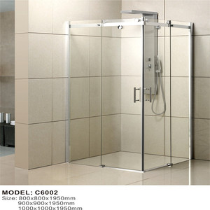 <span class=keywords><strong>Porte</strong></span> <span class=keywords><strong>de</strong></span> <span class=keywords><strong>douche</strong></span> d'angle incurvée en aluminium au design contemporain - Product Image 2