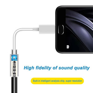 Câble Type-C vers 3,5 mm AUX, adaptateur audio USB-C OTG Plug&Play pour écouteurs, microphone, casque, séparateur, convertisseur pour <span class=keywords><strong>Samsung</strong></span> S10 S20 - Product Image 4