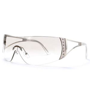 Gafas de Sol de Lujo para Mujer al por Mayor, Modelo Y2K 2022, sin Montura, Lentes de una Sola Pieza, Tamaño Grande - Product Image 6