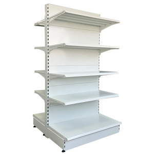 Supermarket Shelves Perforated Q235 Steel Double-Sided Wall Mount For Convenience Store - Product Image 3