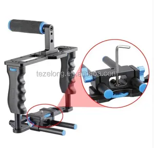 Best <strong>Price</strong> DSLR Rig Camera Cage Kit Shoulder Stabilizer System Video Rig for <strong>Canon</strong> 5D Mark III IV 6D <strong>7D</strong> Nikon D7200 Sony