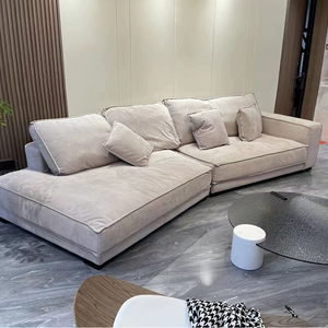 Sofá minimalista italiano <span class=keywords><strong>Budapest</strong></span> Sofá <span class=keywords><strong>de</strong></span> esquina <span class=keywords><strong>de</strong></span> forma atípica Marco <span class=keywords><strong>de</strong></span> madera maciza <span class=keywords><strong>de</strong></span> alta calidad Sofá <span class=keywords><strong>de</strong></span> tela tecnológica - Product Image 3
