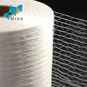 HDPE 0,75*3000m Heuballe netzwickeln / Kunststoff-Wolle netz/ 1,23*3000m weißes Palettenwickeln Netz