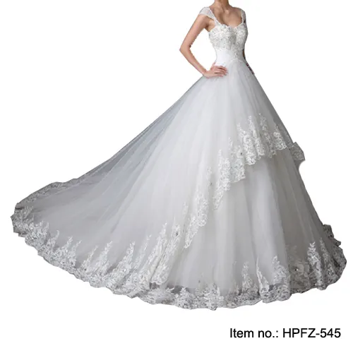 A word shoulder set auger floor length lace wedding dresses