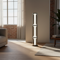 Lampe de bureau et sur pied LED moderne de luxe en métal et verre, blanc chaud, CRI 90 élevé, installation facile pour bureau, hôtel, salon, jardin