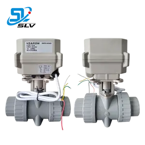 Ball Valve Electric Actuator Mini Plastic Mini Actuator 50MM Plumbing With Irrigation PVCTrue Union Motorized Electric Ball Valve