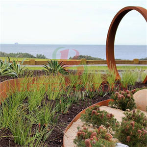 Bordure de <span class=keywords><strong>jardin</strong></span> en métal personnalisée en acier corten pour articles de jardinage directement de l'usine - Product Image 5