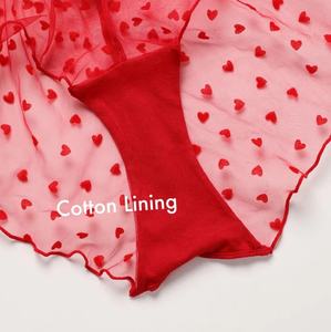 Culottes sexy en soie glacée, sous-vêtements en maille à nœud mi-hauteur, séchage rapide, tentantes, séduisantes, séduisantes et érotiques - Product Image 3