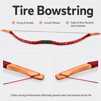 Arc à poulies traditionnel 20-50 lb pour la chasse, type A, arc recurve en bois et équipement de tir à l'arc pour l'entraînement