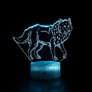 Lampu Led nirkabel dekorasi malam, lampu dekorasi 3D, lampu meja, lampu kamar tidur akrilik indah, hadiah dekorasi LED warna-warni - Product Image 6