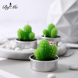 Hermosas Velas Artesanales Creativas, con Forma de Suculenta y Cactus, Velas Ecológicas sin Humo - Product Image 4