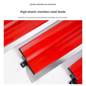 Spatule de finition industrielle en acier inoxydable pour murs et sols, outil de nivellement et de raclage - Product Image 6