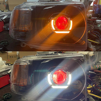 Pour Toyota Land Cruiser LC 79 FJ79 Ensemble de phares Phare Angel Devil Eye Chrome ou noir