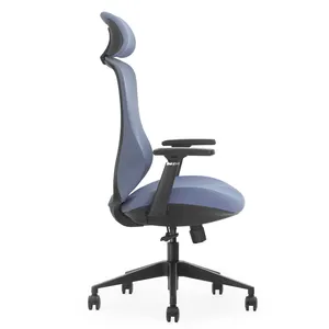 Chaise de bureau ergonomique pivotante réglable et chauffante personnalisée à dossier haut de gamme Salles d'attente pour les <span class=keywords><strong>visiteurs</strong></span> au design moderne - Product Image 4