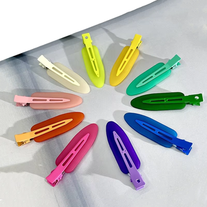 MIO senza pieghe 6.5cm fermagli per capelli senza piegatura tornante colorato per le donne ragazze accettano la resina semplice personalizzata professionale senza piega - Product Image 1