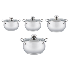 8 Pcs Set Classic Design Stainless Steel Kitchen Cookware Sets <strong>Ollas</strong> Soup Pot Casserole Metal Cooking <strong>Kitchenware</strong> - Product Image 4