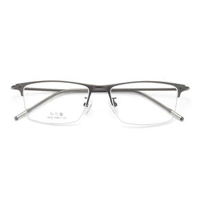 Monture de lunettes demi-cerclée rectangulaire pour homme style Voss 34634 – Monture en alliage de Ni-Ti durable avec branches à haute élasticité - Product Image 1