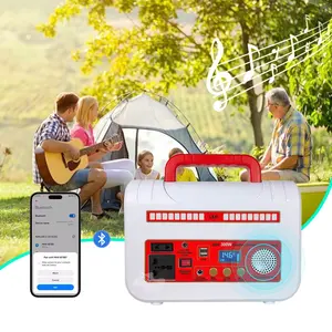 110v 220v solar mobile portable power station 300w 500w 600w fast charging wireless battery portable power banks power station