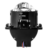 VAHID 73W 9500LM Lentille de projecteur Bi-LED universelle pour phare de voiture, triple projection directe, feux de croisement et de route, lampe de retrofit