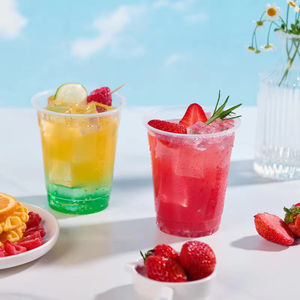 Tasse potable froide réutilisable claire de café jetable biodégradable écologique avec des couvercles - Product Image 6