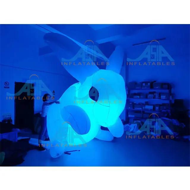 Cute Cartoon Rabbit Magic Rabbit Model Festival Decor Custom Inflatable Mascots inflatable rabbit with light