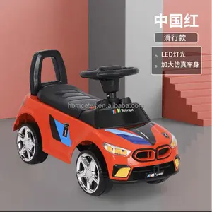 Scooter infantil/carrinho/guarda-sol popular para bebês, brinquedo de mão, luz musical, passeio de pé para chão em carros para