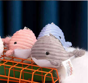 Llavero de Luz con Forma de Ballena Creativa de 10 cm, Juguete de Peluche de Animal Marino, Colgante para Mochila, Regalo para Niños - Product Image 3