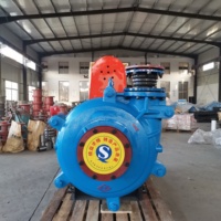 Bomba centrífuga horizontal de lodos con motor asíncrono revestido de caucho para minería y edificios comerciales, personalizada por fabricante OEM/ODM