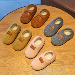 Зимние Детские хлопковые тапочки, детская обувь на мягкой подошве для малышей, нескользящая плюшевая обувь для мальчиков и девочек, домашняя обувь для дома - Product Image 6