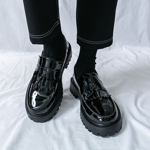 รองเท้าโลฟเฟอร์แบบสวมพื้นหนา สไตล์ลำลองอังกฤษ สำหรับวัยรุ่น เหมาะสำหรับใส่ทำงานและทุกโอกาส ทุกฤดูกาล - Product Image 5