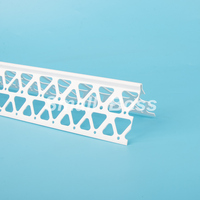 Profilé d'angle en PVC de qualité supérieure pour extérieur, sans rouille, pour stuc et vinyle, protège les coins des bosses et des éclats
