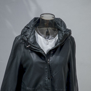 Cappotto Lungo <span class=keywords><strong>in</strong></span> <span class=keywords><strong>Pelle</strong></span> Nera di Alta Qualità per <span class=keywords><strong>Uomo</strong></span> |   Produttore di Giacche <span class=keywords><strong>in</strong></span> <span class=keywords><strong>Pelle</strong></span> dal Design alla Moda - Product Image 2