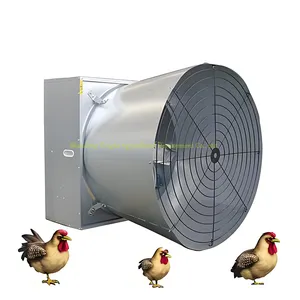 Ventiladores de refrigeração de ar axial, ventiladores de cone de obturador, exaustores de ventilação para avicultura, criação de animais