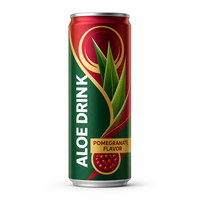 Boisson à l'aloe vera véritable, faible en glucides, bouteille de 300 ml, plusieurs saveurs, OEM, marque privée, vente en gros, boisson aux fruits