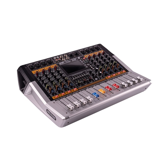 VR-8PRO Professional Wireless 8-way USB Audio Mixer 5.1 Channel Reverberation Effect Metal+Plastic Construction for Home/Stage