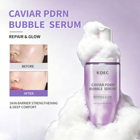 KOEC Caviar PDRN Liposome Bubble Booster, Essence Moussante Micro-Bulles pour Peaux Ternes et Fragilisées, Nourrissant en Profondeur, Éclat Radieux