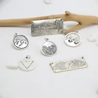 Custom Logo Ontwerp Sieraden Charm Groothandel Aangepaste Armband Bedels Lichtmetalen Charm Voor Sieraden Maken