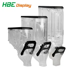 Different Volume Plastic Gravity Bin Grain Food Dispenser for Peanut Candy Coffee Bean