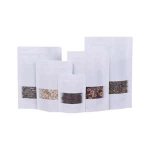 Thân Thiện Với Môi Tùy Chỉnh Đứng <span class=keywords><strong>Pouch</strong></span> Bao Bì Túi Phân Hủy Sinh Học PLA Craft Giấy Kraft Cho Thực Phẩm Trái Cây Sấy Khô Ziplock Compostable Túi - Product Image 4