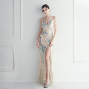 Perline Fantasy star ospitano un lungo abito <span class=keywords><strong>da</strong></span> <span class=keywords><strong>sera</strong></span> Plus size con paillettes cerimonia per cena <span class=keywords><strong>da</strong></span> sposa - Product Image 2