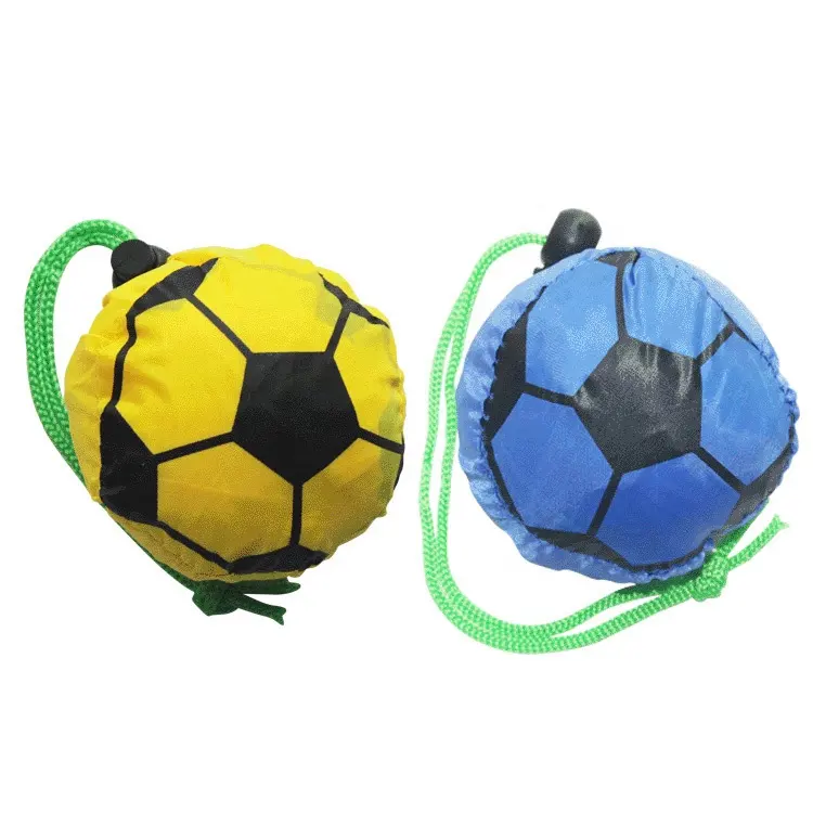 रचनात्मक पोर्टेबल फुटबॉल आकार उपहार ढोना Foldable शॉपिंग बैग पुन: प्रयोज्य किराने बैग गेंद खरीदारी ढोना पुन: प्रयोज्य बैग ले जाने