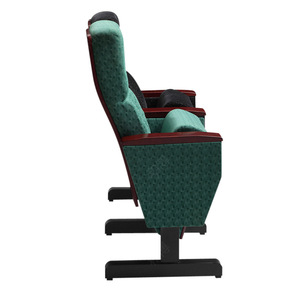 Chaise de théâtre Manwa Expo HB776, revêtement vert, siège fixe, utilisation hospitalière et scolaire - Product Image 3