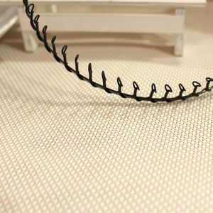 <b>Black</b> Full Tooth Metal <b>Headband</b> Alloy Baking Paint Unisex Daily Headdress - Product Image 3